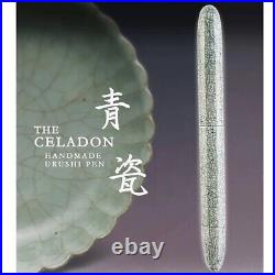 Qianyu Handmede Urushi 14K Fountain Pen The Celadon Rare NEW