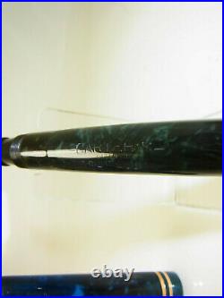 RARE 1920´s CARTER´s 5125 Dark Blue Marbled Fountain Pen M Nib