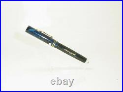RARE 1920´s CARTER´s 5125 Dark Blue Marbled Fountain Pen M Nib