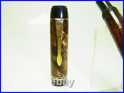 RARE 1930´s LUXOR TELESKOP 66 Oversize Fountain Pen Flexy 14ct M Nib M BB