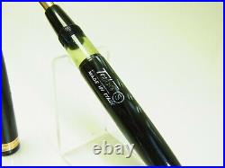 RARE 1940´s Italian TABO Black & Blue Pearl Fountain Pen FLEXY 14ct EF Nib
