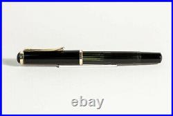 RARE 1950 PELIKAN 400 Fountain Pen BLACK STRIPED OB flex BBB 14K Nib