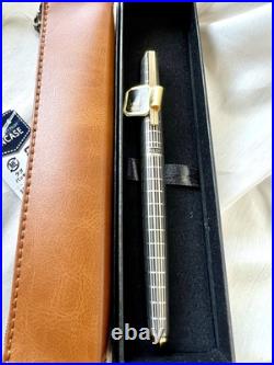 RARE 1978 PILOT Vintage Fountain Pen 18K Gold Nib-Fine Check Pattern H278