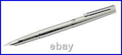 RARE 1979 PILOT Murex MR Fountain Pen Stainless & Black Fine Nib Works Great