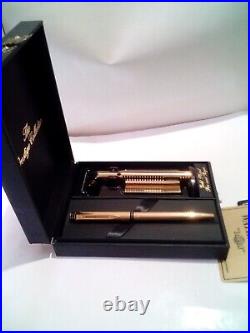 RARE! 1991 Gold Plated Gillette Sensor and Waterman Pen PRESTIGE Collection SET