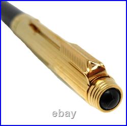 RARE And Mythic Parker 75 Custom Black Lacquer Ballpoint Pen New Stock MZ92