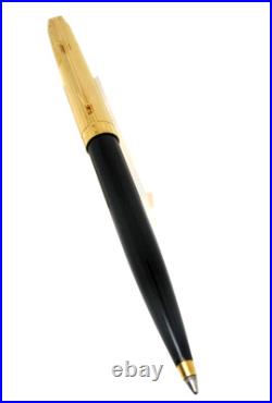 RARE And Mythic Parker 75 Custom Black Lacquer Ballpoint Pen New Stock MZ92