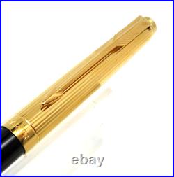 RARE And Mythic Parker 75 Custom Black Lacquer Ballpoint Pen New Stock MZ92