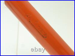 RARE & BIG ANGLOAMER coral red hard rubber fountain pen 14ct flexy B nib