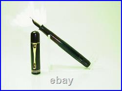 RARE Black 1935 to 37 PELIKAN 100 Fountain Pen FLEXIBLE 14ct EF Nib SERVICED