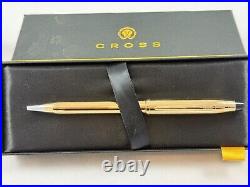 RARE! CROSS CENTURY II 10k GOLD FILLED/ROLLED GOLD BALLPOINT PEN-MADE IN THE USA