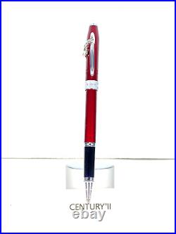 RARE CROSS SENTIMENT SCARLET RED ROLLERBALL PEN AT0415-3 (SP) PLUS 2 Charms USA