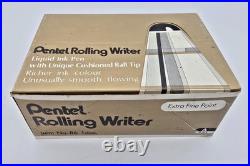 RARE Case of 12 PENTEL R6 ROLLING WRITER GOLD ANODIZED ALUMINUM ROLLERBALL PEN
