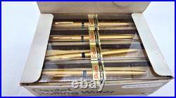 RARE Case of 12 PENTEL R6 ROLLING WRITER GOLD ANODIZED ALUMINUM ROLLERBALL PEN