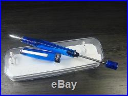 RARE DiscontinuedTWSBI Vac 700 Sapphire Blue Fountain Pen SEALED3 nibs size