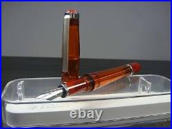 RARE Discontinued? TWSBI Vac 700 Amber Fountain Pen? SEALED? 3 nib Size EF/F/M