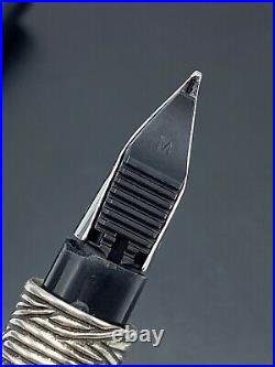 RARE First Edition WATERMAN SERENITE Black Fountain Pen M 18k Nib