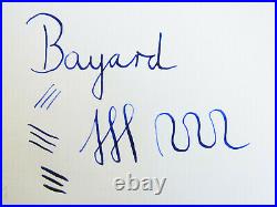 RARE Grey Color French BAYARD SUPERSTYL Fountain Pen Flexy 14ct M Nib & Pencil