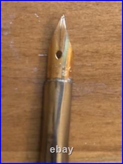 RARE HTF VINTAGE LAS VEGAS SOUVENIR DIPPING PEN 14k NIB SHELL HANDLE