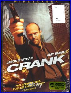 RARE Jason Statham Crank DVD with Circuit City Exclusive Syringe Pen, New Sealed