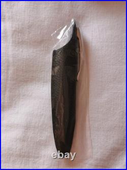 RARE Jorg Hysek Pen Black Rollerball with Leather Case and Original Box, N. O. S