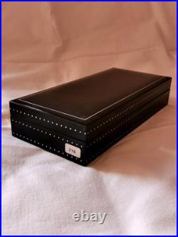 RARE Jorg Hysek Pen Black Rollerball with Leather Case and Original Box, N. O. S