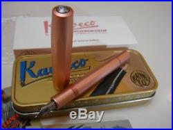 RARE Kaweco Rose Gold SPECIAL EDITION AL Aluminum Sport Fountain Pen F / M Nib