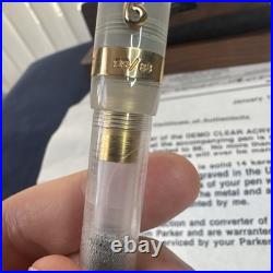 RARE L. MICHAEL FULTZ PARKER DUOFOLD Demo Clear Acrylic #88/88 Only 88 Made Intl