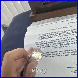 RARE L. MICHAEL FULTZ PARKER DUOFOLD Demo Clear Acrylic #88/88 Only 88 Made Intl