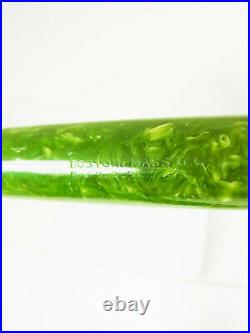RARE Large 1920´s CHILTON Jade Green Pneumatic Fountain Pen Flexy 14ct M Nib