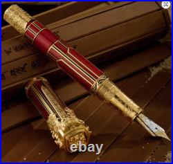 RARE! Limited Edition Hongdian D6 Han Dynasty Fountain Pen 18K Gold Nib Piston