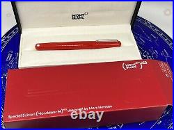 RARE MONTBLANC M Platinum Coated Red Ballpoint Pen 117601 Newson SpecialEdition RARE MONTBLANC M Platinum Coated Red Ballpoint Pen 117601 Newson SpecialEdition
