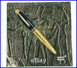 RARE MONTBLANC Ramses II Lapis Lazuli Le Grand Fountain Pen 1995