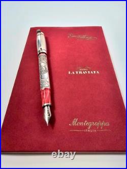 RARE Montegrappa Opera Tribute Invito a la Traviata LE 1273 FP 18K Gold Fine NIB