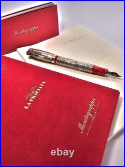 RARE Montegrappa Opera Tribute Invito a la Traviata LE 1273 FP 18K Gold Fine NIB