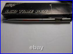 RARE NEW 1980s 90s HORSE RACE TRACK HOLLYWOOD PARK OFFICIAL LCD CLOCK WATCH PEN