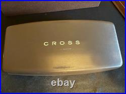 RARE NEW Cross Apogee Staccato Chrome Fountain Pen 18K Medium Nib NOS in Box