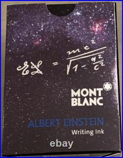 RARE NEW IN BOX Montblanc Albert Einstein Gray Bottled Fountain Pen Ink