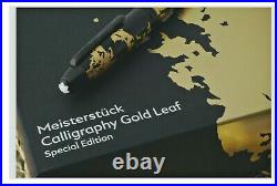RARE NEW MONTBLANC GOLD FOILS CALIGRAHY 18 K GOLD GOLD NIB Fountain Pen