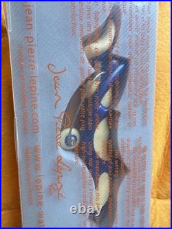 RARE NOS Jean Pierre Lepine Free Ride France Royal Blue Yellow Ballpoint W Box