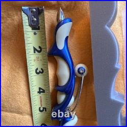 RARE NOS Jean Pierre Lepine Free Ride France Royal Blue Yellow Ballpoint W Box