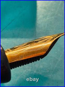 RARE Nettuno 1911 Plume Or 18k Clip Vermil LE #10/11 Fountain Pen N. O. S conditio
