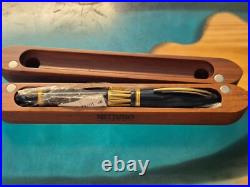 RARE Nettuno 1911 Plume Or 18k Clip Vermil LE #10/11 Fountain Pen N. O. S conditio