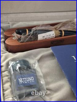 RARE Nettuno 1911 Plume Or 18k Clip Vermil LE #10/11 Fountain Pen N. O. S conditio