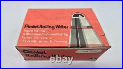 RARE PENTEL R3 Rolling Writer Case of 12 Rollerball Pen Anodized Aluminum Japan