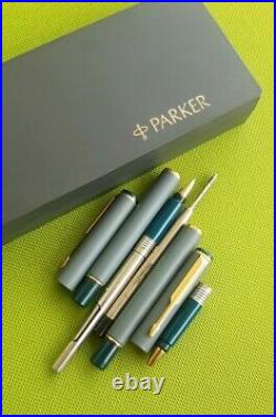 RARE Parker 88 Fountain Pen & rollerball pen matte gray color NOS