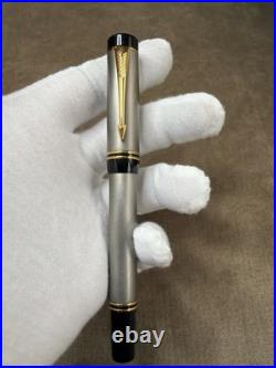 RARE Parker Duofold TITANIUM Ti 22 L. MICHAEL FULTZ LE 48/100 FOUNTAIN PEN Intl