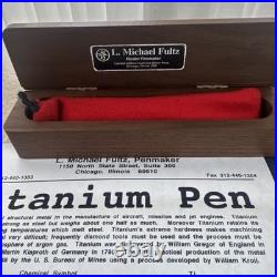 RARE Parker Duofold TITANIUM Ti 22 L. MICHAEL FULTZ LE 48/100 FOUNTAIN PEN Intl
