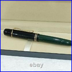 RARE Pelikan Fountain Pen Emerald Green Gold NIB 585 LH176