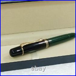 RARE Pelikan Fountain Pen Emerald Green Gold NIB 585 LH176